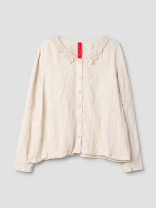 Ewa i Walla Bluse Agna 44212 AW26 in Bone white