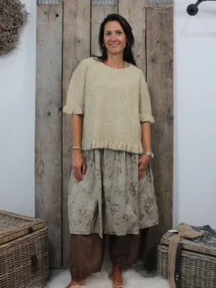 Les Ours  Pulover BERTHE AW26 in Laine Beige