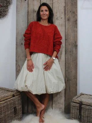 PRIVATSACHEN Teddypullover aus Biobaumwolle MENSCHÖN in Kichern