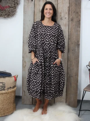 Ewa i Walla Kleid Bella 55981 AW26 in Brown